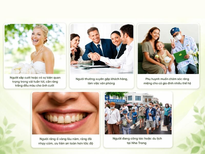 The groups of patients that teeth whitening at Dental Fam suits